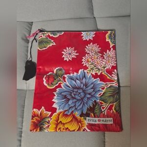 Erica Maree Red Floral Women's Pouch